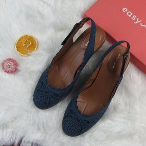 Easy Spirit Chatt Wedge Sandals Size 9.5